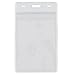 ACELIST Badge Holder, Waterproof PVC ID Card Holder, Clear, Vertical Style, 10-pack