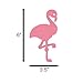 Bobee Pink Flamingo Party Decorations, 7-Foot Paper Garland, 6