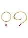 Hicarer 180 Pieces Hair Rings Braid Rings Hair Hoops Hair Loop Clips, 3 Colors, 2 Sizes