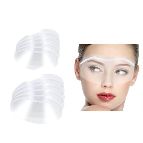 100 Pcs Clear Face Visors, Shower Face Eye Protector, Eye Shield After Cataract Surgery, Transparent Eye Protector Shields for Microblading Eyelash Extensions Hairdressing Permanent Makeup