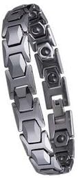 Men Bracelet Magnetic Tungsten Carbide Unisex Link Jewel- 210mm (8.25)