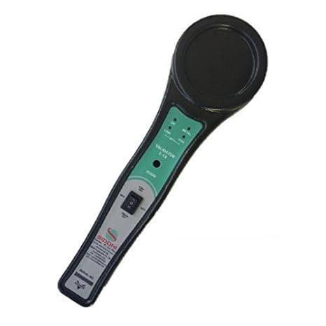 SIDDHI EQUIPMENTS Hand Held Metal Detector Model VALIDATOR S-15 (Black-Green) with LED