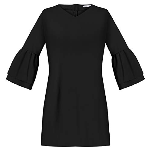 4 BELONGSCI+Womens+Dress+V+Neck+Sleeve