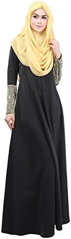 ROMANTIC BEAR Islamic Muslim Long Sleeve Dress