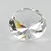 Clear Crystal Glass Diamond Shaped Paperweight 2.25''