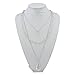 BOCAR New Fashion 3 Layer Jewelry Set Long Chain Pendant Bead Necklace Earring for Women