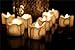 12pcs Warm White Flickering Tea Lights Battery Operated, Flameless Led Tealight Candles for Wedding Holiday Centerpiece Reception