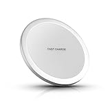 Wireless Quick Charger, Newgam Fast Charge Qi Wireless Charging Pad/Stand for Qi Enabled Devices for iPhone 8/8 Plus/X,Samsung Note8/S8/S8+/S7/S7 Edge/S6 Edge +/Note5 etc (White)