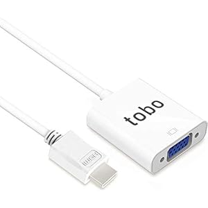Tobo HDMI to VGA Adapter, HDMI Converter Compatible with PC, Monitor, Projector, HDTV, Xbox and More-TD-475H.