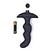 Utimi Silicone Wavy Vibrating Butt Plug Anal Vibrator, Black
