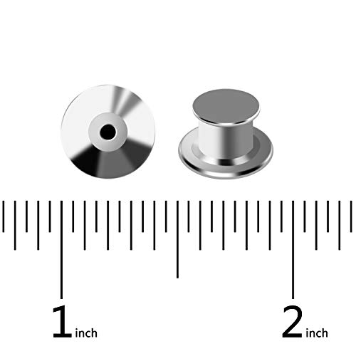 PITAYA 45 Lapel Pin Backs Locking - Bulk Metal Pin Keepers Locking Clasp - with Storage Case - Thumbnail 4