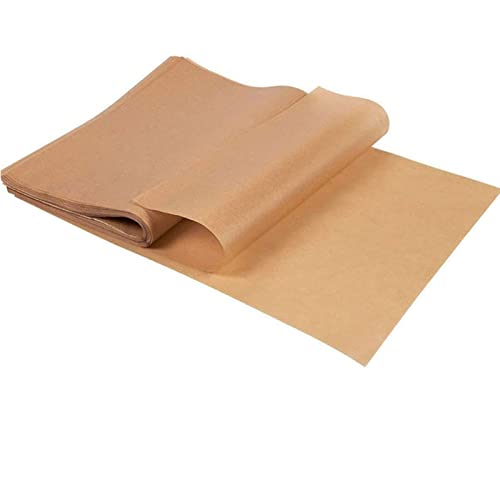 Nonstick Kitchens Parchment Paper Sheets 9x13 Heavy Duty Unbleached