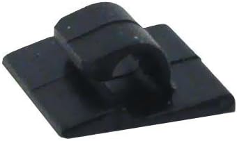 Acc-3 5/8" Adhesive Saddle Cord Clips - Color: Black (Pack of 10)