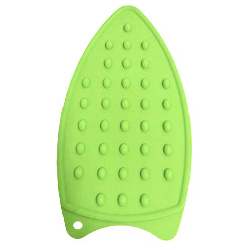 WONdere Multipurpose Silicone Iron Rest Pad for Ironing Board Hot Resistant Mat,Silicone Heat Resistant Iron Rest Pad (Green)