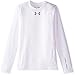 Under Armour Boys' ColdGear Evo Fitted Long Sleeve Crew Tee, White (100), Medium