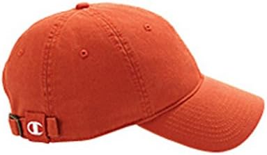 By Champion C4001 Brushed Cotton Cap, Orange, One Size