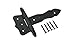 Renovators Supply Manufacturing Black T Strap Hinge 5 Inch Long Wrought Iron Decorative Colonial Hinge Rust Resistant Powder Coated Cabinet Or Door Flush Mount Strap Hinges With Screws