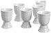 Küchenprofi White Porcelain Egg Cup, 2-Inch by 2-3/4-Inch, Set of 6