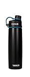 Trago Smart Water Bottle w/ Bluetooth and Hydration Tracking App (20 oz.) - Stainless Steel Bottle in Black - Ideal for Sports, Fitness, Travel, and Health - BPA Free
