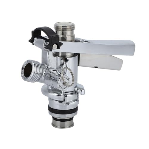 G5/8 U Type Stainless Steel Beer Keg Coupler Dispenser Accessory Premium Brass 304 Material for Home Bar Restaurant Commercial Use Durable