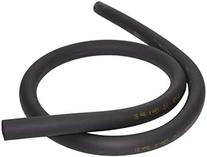 TUANBANG 9mm Thick Rubber Foam Pipe Insulation Tubing Heat and Cold Preservation Insulation 1.8m Length (1/2" ID x 3/8" THK)