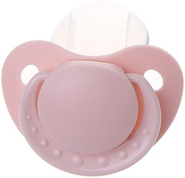 Junlinto Food Grade Silicone Adult Pacifier Custom Big Size Food Grade Silicone Adult Pacifier Funny Parent-child Toys Pink