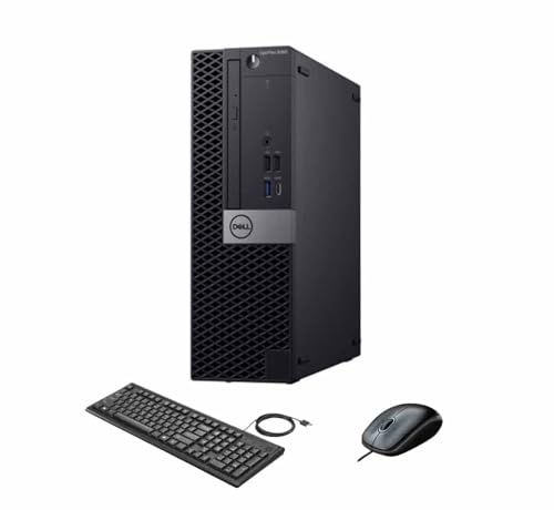 Dell Optiplex 5060 SFF Desktop PC, Intel Core i5-8500, 8 GB RAM, 256 GB SSD, WiFi, Bluetooth, tasti…