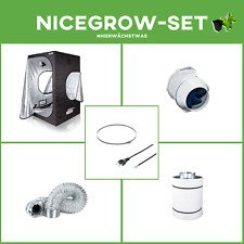 Growset Zelt Dark Box 100 mit Blauberg 125mm Belüftungsset