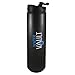 WaterVault Double Wall Vacuum Insulated Sports Tumbler, 18/8 Stainless Steel Water Bottle, Flip Top Sipper Lid, 20 oz, Black Matte