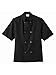 Five Star 18001 Unisex Short Sleeve Chef Coat Black 5XL