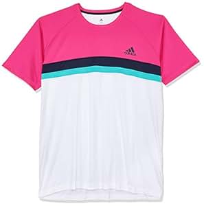 adidas Colorblock Club Camiseta, Hombre, Shock Pink, FR : S (Taille Fabricant