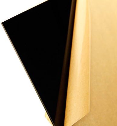 Black Acrylic Plexiglas Sheet 12 x 12 1/8"