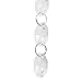 Diamond Hanging Clear Garland Strands of Crystal Beads for Wedding Event Decorations, Home, Ornament Accessories (5 Strands, 20