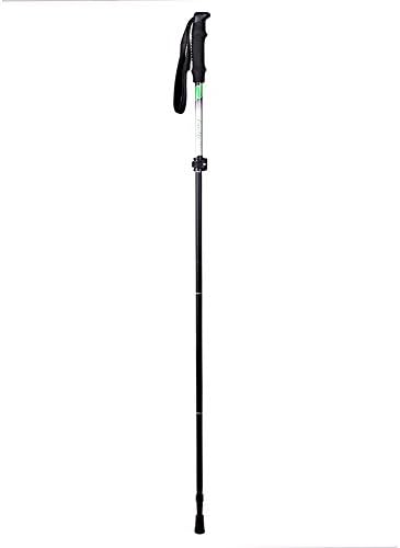 Collapsible Trekking Poles, NLEADER walking &amp; hiking Sticks, EVA Foam Handle Ultralight Adjustable Aluminum Alloy Alpenstocks (1 Pair or 1 Pc) (Black 1PC)