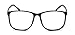 Tantino Eyeglasses Classic Vintage Style (Black Square, UV400)