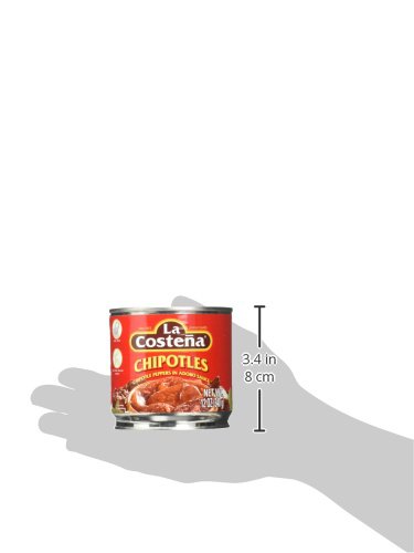 LA COSTEÑA CHIPOTLE PEPPERS IN ADOBO SAUCE, 12 OZ