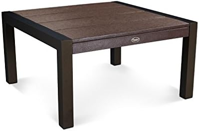 Trex Outdoor Furniture Surf City 30" Conversation Table in Textured Bronze / Vintage Lantern