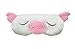MSSilk Sleep Eye Mask- Smoothing Mulberry Silk- Adjustable Elastic Strap- Lightweight- with A Bonus Pair of Earplug in a Carry Pouch (Lovely Flying Pig)