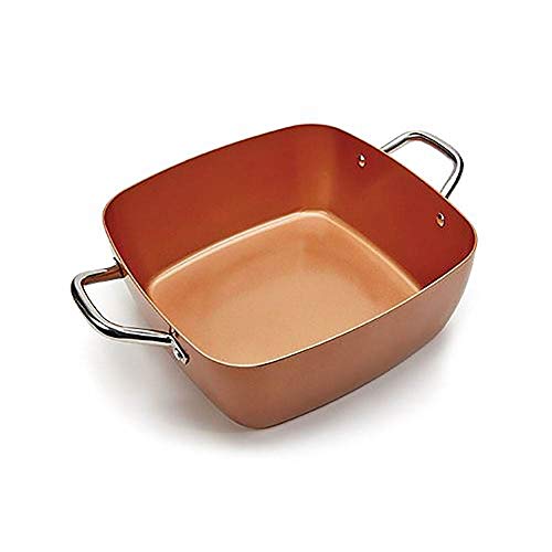 image for Copper Chef 5 Piece XL Aluminum & Stainless Steel Deep Dish Square Cas