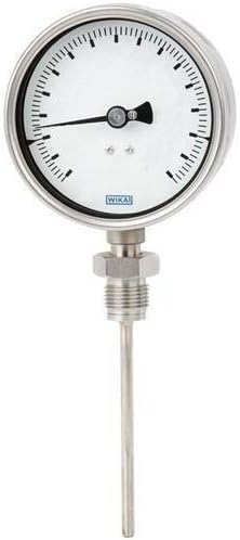 WIKA 43901034, S5550 Bimetal Thermometer, 100 deg C