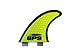 BPS 'Stealth' Performance Core and Netted Thruster Fin Set - 3pc Fiberglass Surf Board Fins with FCS G7 M5 Style - Surfing Fins (Yellow)