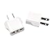 Unidapt US Usa Plug Adapter Power Converter AC Eu European to America (Pack of 2)