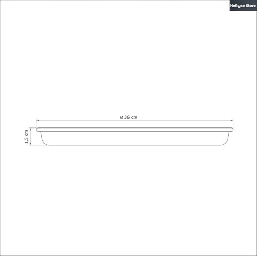 Forma de Pizza Assadeira em Alumínio Antiaderente – 29 ou 36 cm Grafite (36 cm)