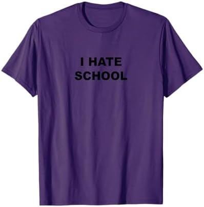 Amazon.com: I Hate School: Funny Punk Attitude Teenager T-Shirt