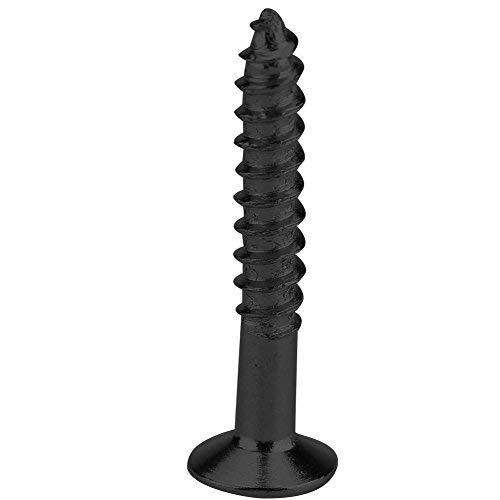 Drfeify Guitar Humbucker Screws, 40pcs Humbucker Pickup Screws Set Kit Ring Surround Mounting Screws for Guitar Accessory Parts(Black)