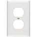 Legrand - Pass & Seymour TP8WCP TradeMaster One-Gang One-Duplex Outlet Wall Plate, 10-Pack, White primary