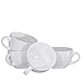 Bruntmor 24 oz White Coffee Mugs Set of 4 - Large Ceramic Mug with Handle for Coffee, Tea, Soup, and Cereal - Durable, Microwave, and Dishwasher Safe Soup Cups - Ideal for Hot or Cold Beverages