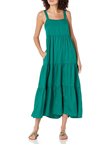 The Drop Britt Vestido Amplio Tipo «tent Dress» Con Niveles para Mujer, Verde Ultramarino, XXS