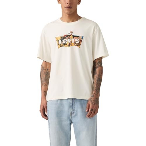 Ss Relaxed Fit Tee Cowboy Bw Fill Egret