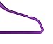 ESYLIFE Cascading Velvet Hangers with 360 Degree Swivel Hooks Ultra Thin No Slip, 50 Pack, Purple